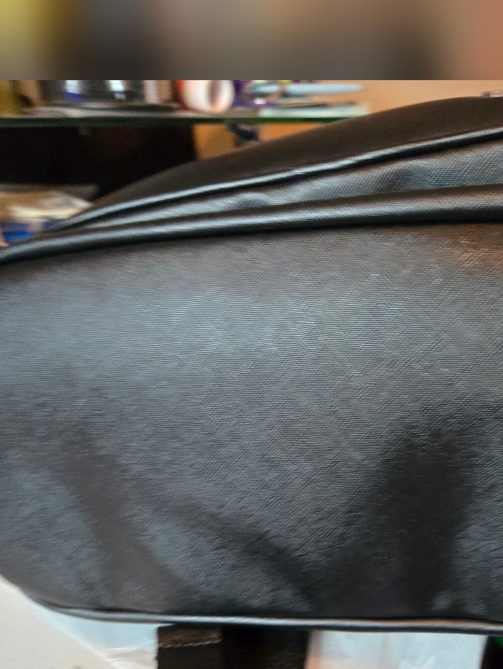 Karl Lagerfeld Black Saffiano Backpack - Logo Front - Picture 10 of 11
